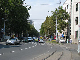La rue Cara Dušana, l'artère principale du quartier de Dorćol