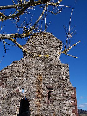 La ruine du château de Canilhac en 2010