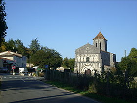 Le centre du village de Saint-Césaire