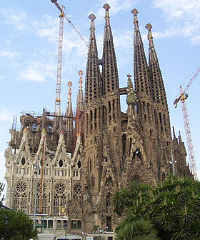 La Sagrada Família, Barcelone, en chantier