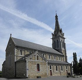 L'église Saint-Jean-Baptiste de Saint-Jean-sur-Couesnon.