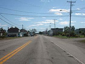 Vue sur Saint-Marc-de-Figuery depuis la route 111.