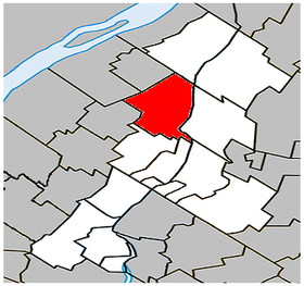 Localisation de la municipalité dans la MRC de La Vallée-du-Richelieu