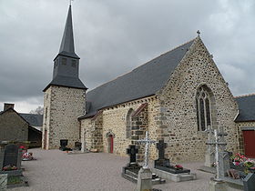 L’église et le cimetière.
