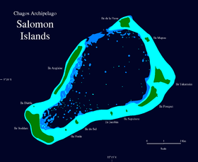 Carte des îles Salomon.