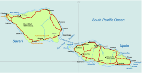 carte : Géographie des Samoa
