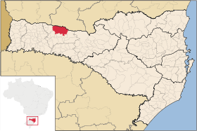 Localisation de Abelardo Luz sur une carte