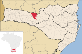 Localisation de Água Doce sur une carte