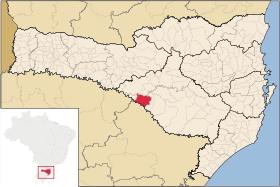 Localisation de Anita Garibaldi sur une carte