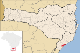 Localisation de Araranguá sur une carte