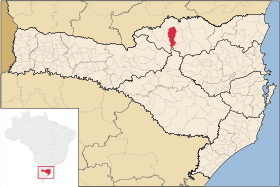 Localisation de Bela Vista do Toldo sur une carte