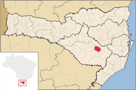 Localisation de Bocaina do Sul sur une carte