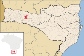 Localisation de Faxinal dos Guedes sur une carte