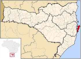 Localisation de Florianópolis sur une carte