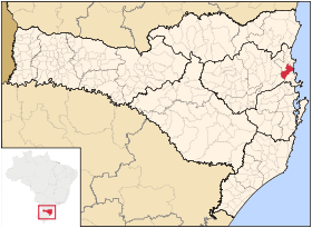 Localisation de Itajaí sur une carte