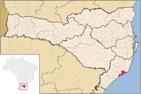 Localisation de Jaguaruna sur une carte