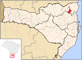 Localisation de Jaraguá do Sul sur une carte