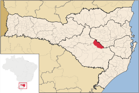 Localisation de Otacílio Costa sur une carte