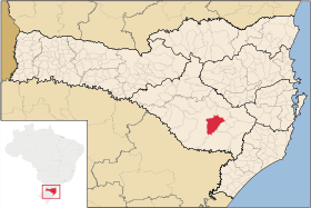 Localisation de Painel sur une carte