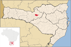 Localisation de Rio das Antas sur une carte