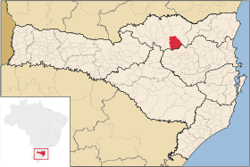 Localisation de Santa Terezinha sur une carte
