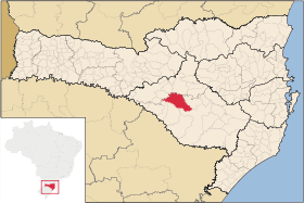 Localisation de São José do Cerrito sur une carte