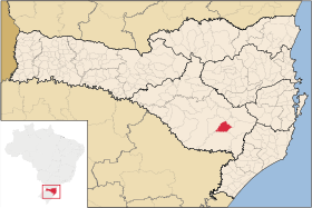 Localisation de Urupema sur une carte