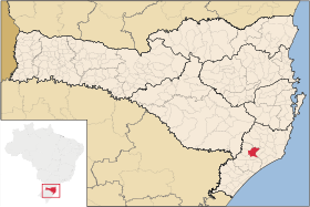 Localisation de Urussanga sur une carte