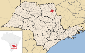 Localisation de Batatais sur une carte