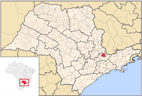 Localisation de Bragança Paulista sur une carte