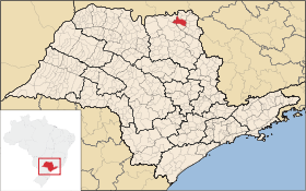 Localisation de Ituverava sur une carte