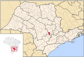 Localisation de Laranjal Paulista sur une carte