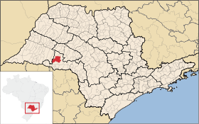 Localisation de Paraguaçu Paulista sur une carte