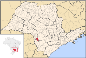 Localisation de Taquarituba sur une carte