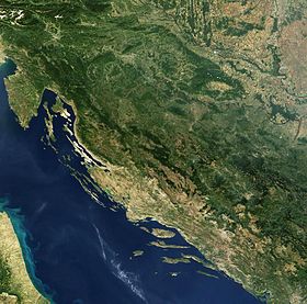 carte : Géographie de la Croatie