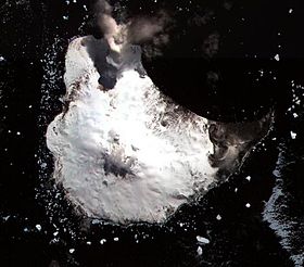Photo satellite de l'île Saunders
