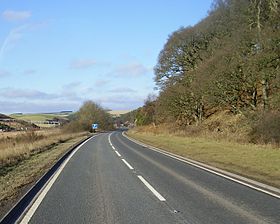 La E15 près de Dunbar en Écosse