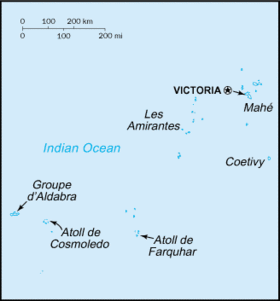 carte : Géographie des Seychelles