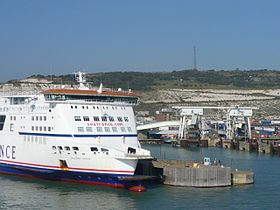 SeaFrance ferry at Eastern Dock, Dover - geograph.org.uk - 587639.jpg