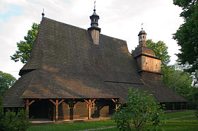 Vue de l'église de Sękowa