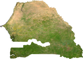 carte : Géographie du Sénégal