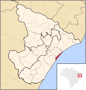 Localisation de Barra dos Coqueiros sur une carte