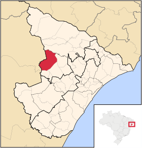 Localisation de Carira sur une carte