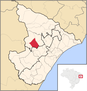 Localisation de Frei Paulo sur une carte