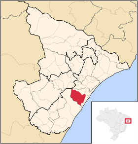 Localisation de São Cristóvão sur une carte