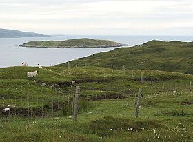 Soay Mòr vue de Harris.