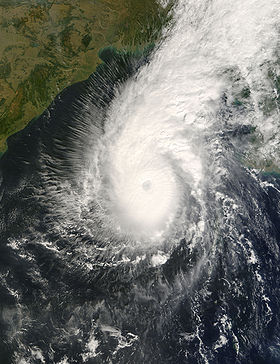 Image satellite de Sidr le 14 novembre 2007