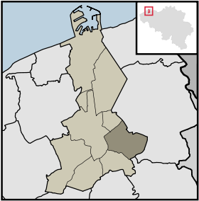 Localisation de Sint-Kruis au sein de Bruges