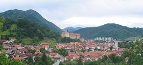 Vue de la vieille ville de Škofja Loka