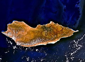Vue satellite de Socotra